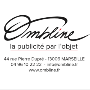 OMBLINE Marseille, Agence de publicité, Agence de communication, Agenda, Articles de fête, Articles de plage, Articles pour fumeurs, Briquet, Brodeur, Chapeaux, Commerce, Communication visuelle, Distribution publicité, Flocage textile, Impression t shirt, Impression tee shirt, Impression textile, Jeux de société, jeux de cartes (fabrication, vente), Jeux, décors gonflables, Marquage textile, Parapluie, Pub, Sérigraphie, Signaletique, Stylo, Tee-shirts (personnalisation), Trophee, Vêtements de travail, professionnels