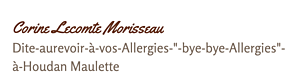 Corine Lecomte Morisseau Bazainville, Kinésiologue